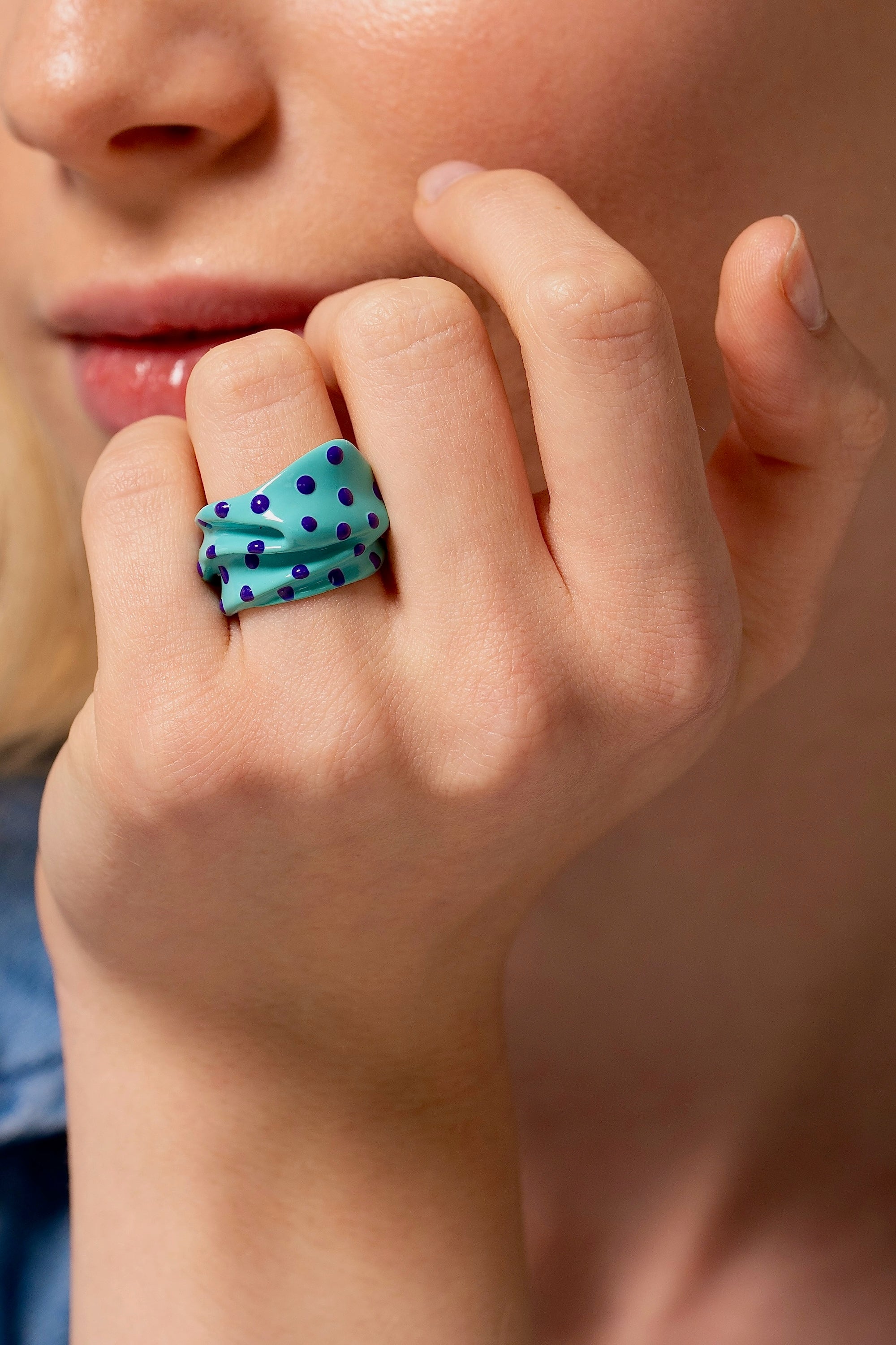 Efemera Jewelry Lolly Blue Ring