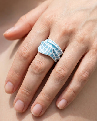 Efemera The Swimming Pool - luxury jewelry on model macro close-up