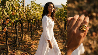 Efemera jewelry Tuscan villa luxury editorial